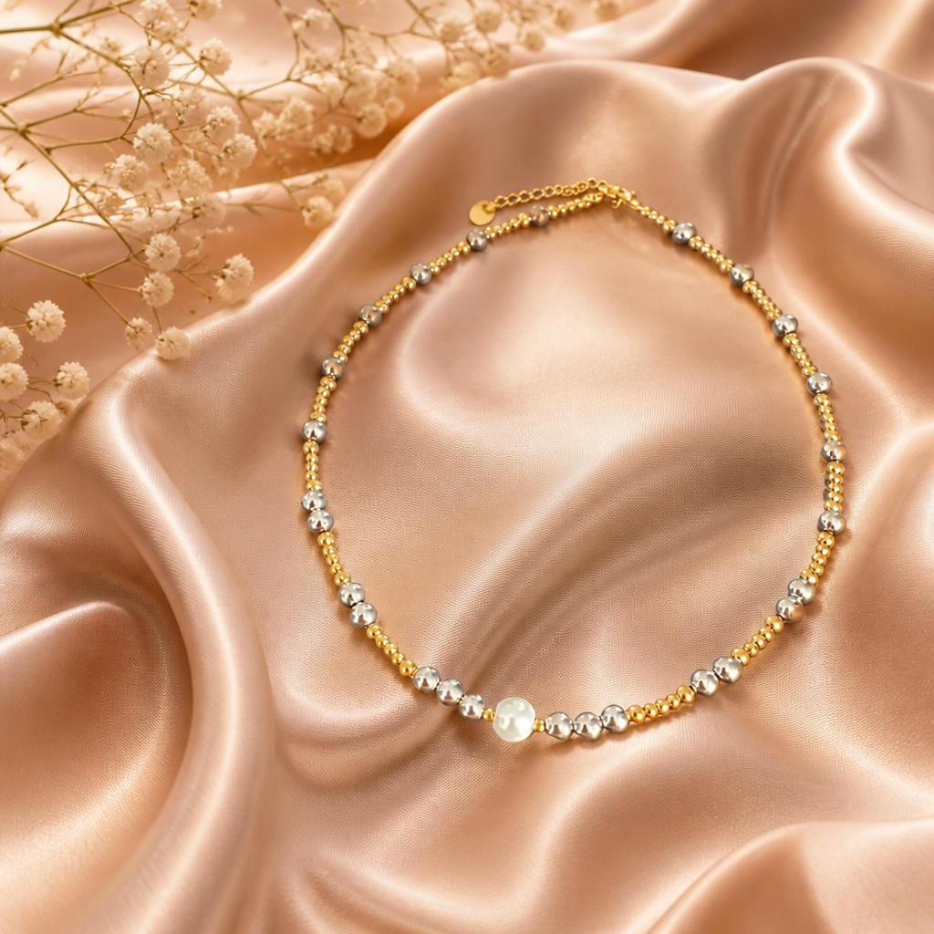 Aretes de Esferas Bicolor
