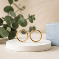 Aretes de Aro Dorados