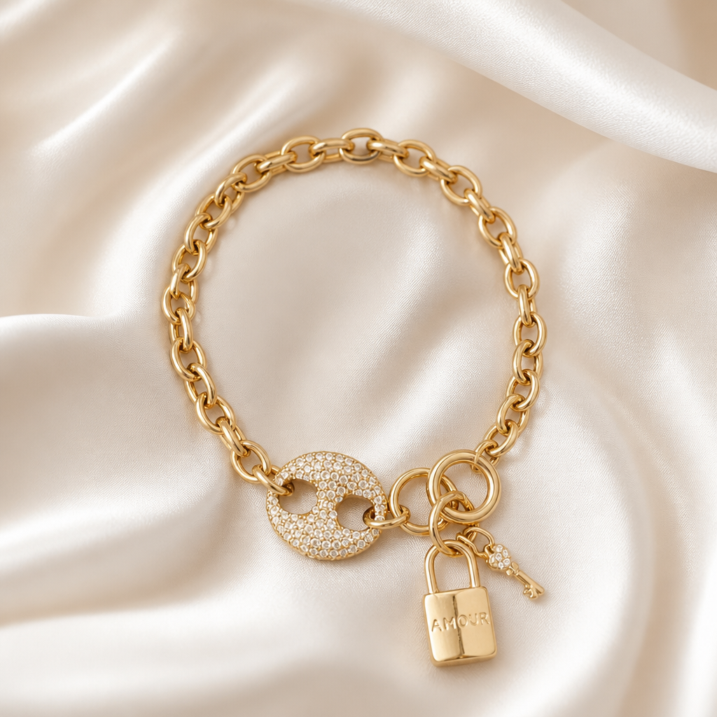 Pulsera Amour Dorada